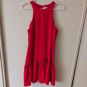 Amanda Uprichard Womens Small 100% Silk Ezra Dress Red Cocktail Party Formal